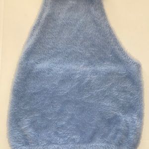 Plush cropped halter top.Forever 21.Large, stretch